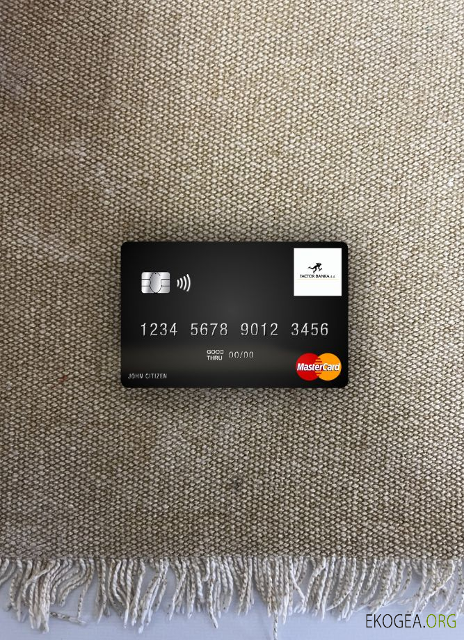 Slovénie Factor banka mastercard photolook recto